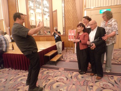 Paul Fletcher from Victorian College in Melbourne takes pictures of Sayoko and Jerzy Kucia !